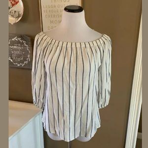 H&M LOGG Sz 4 Top W/ Off The Shoulder Neck! EUC!